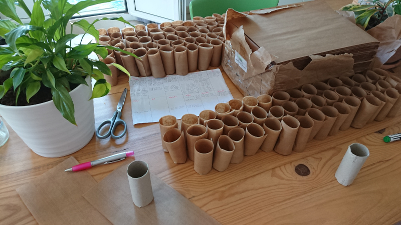 150 pots en kraft
